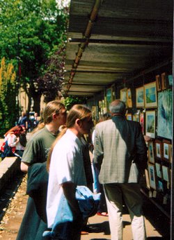 Cheltenham folk inspect local artwork